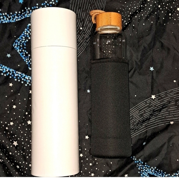 NWT Crystal infused Glass water bottles,  rose quartz - Picture 5 of 8